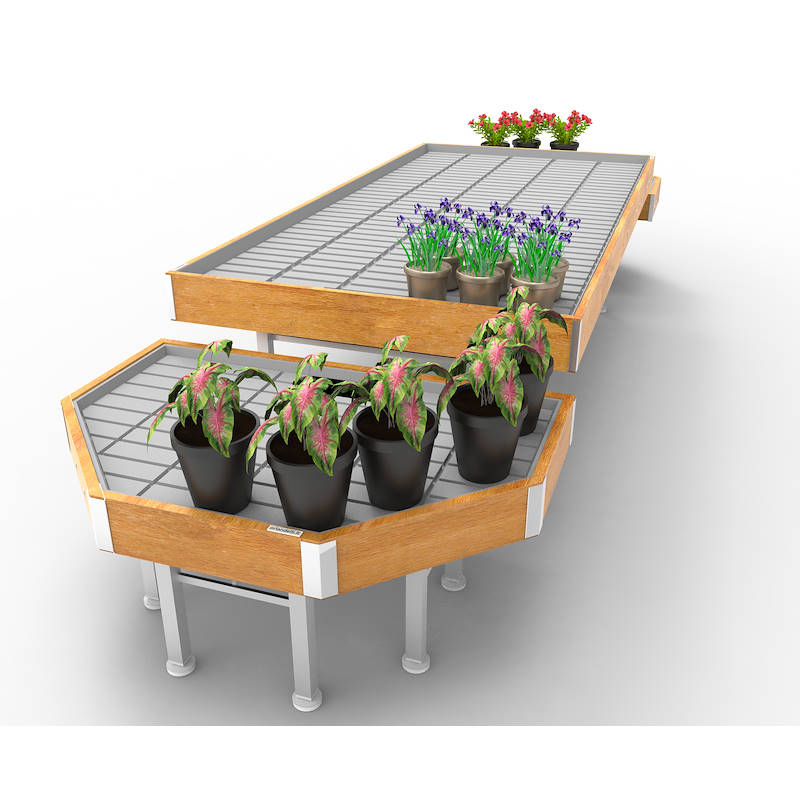 AKTIONEN Set Linie AMOR, Ausstellungs-Set: breite 1260 mm, Farbe: Naturholz, Packung: 1 Set