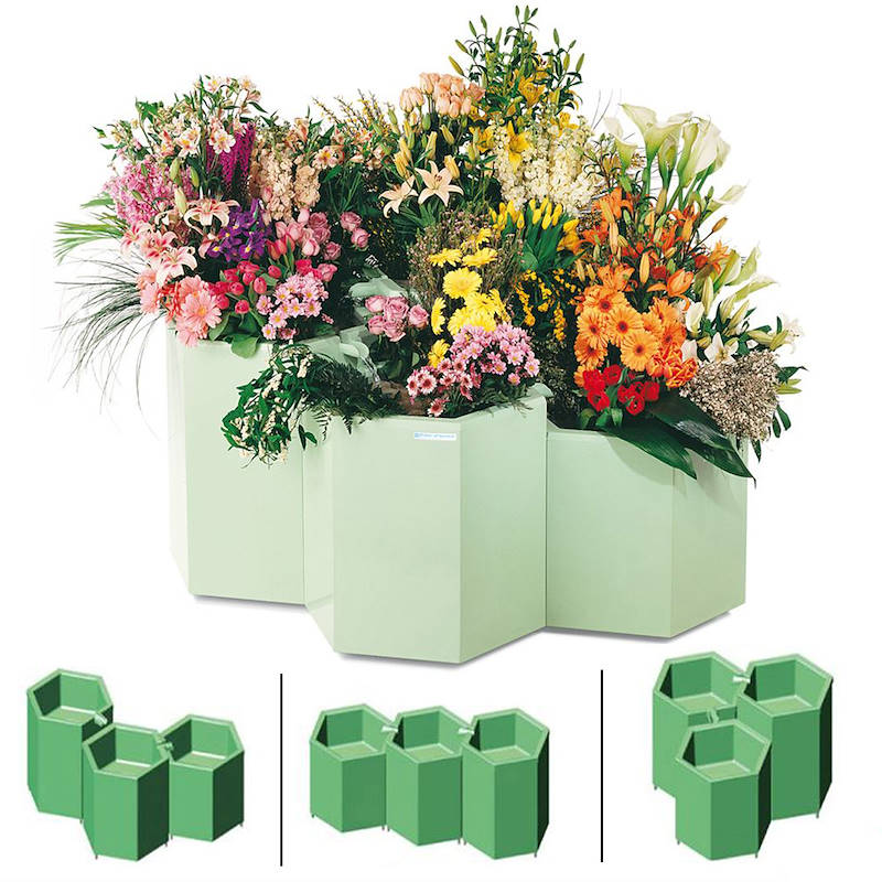 Ausstellungssystem mit Kuehlung Fior d'acqua, Ausstellungs-Set: Set 3 STK - LEONARDO, Optional: Freiwählbare Farbe