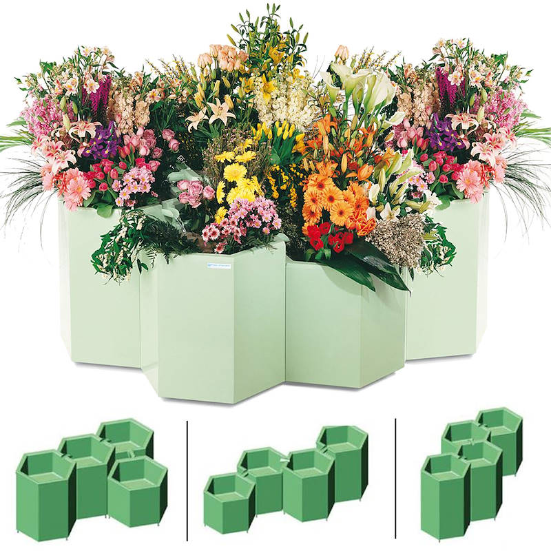 Ausstellungssystem mit Kuehlung Fior d'acqua, Ausstellungs-Set: Set 4 STK - LEONARDO, Optional: Standard