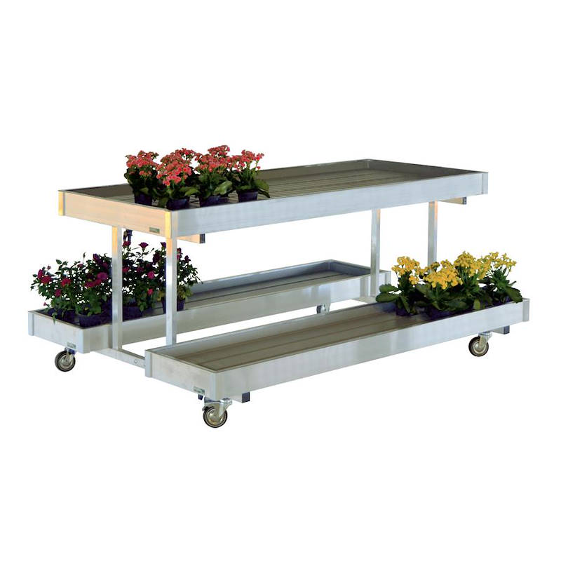 Verkaufstisch-Insel 3 Einlegeböden