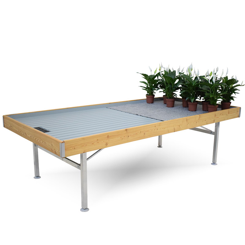Bancale Linea Legno AMOR, Dimensione: 1660 mm x 3560 mm, Altezza: h 750 mm, Colore: Legno bianco, Pacchetto: 5 pezzi