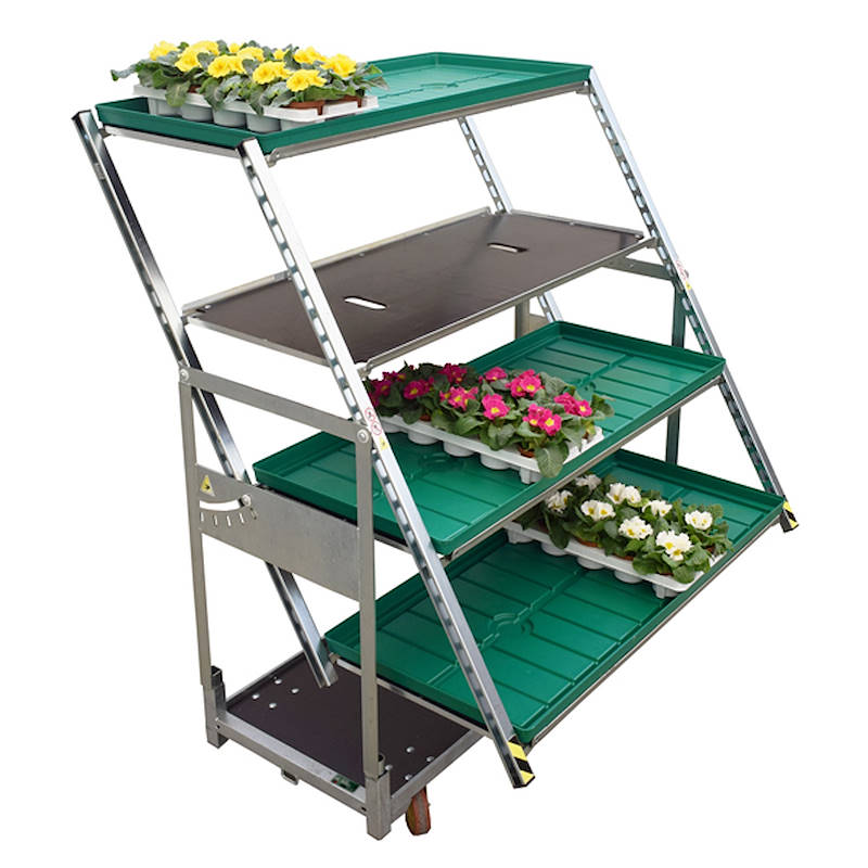 Cabriolet convertible trolley, Optional: With DC water trays and capillary mats, Box: 4 units