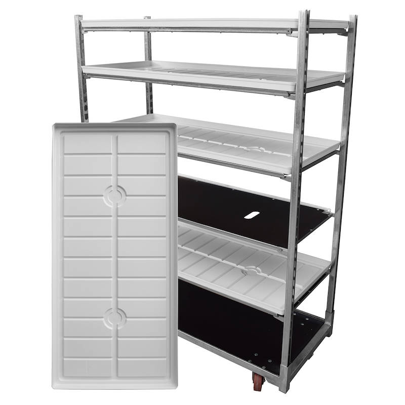 DC Bewässerungswannen - weiße Farbe, Farbe: weiß, Optional: Ohne Ablasshahn, Packung: 180 Stücke