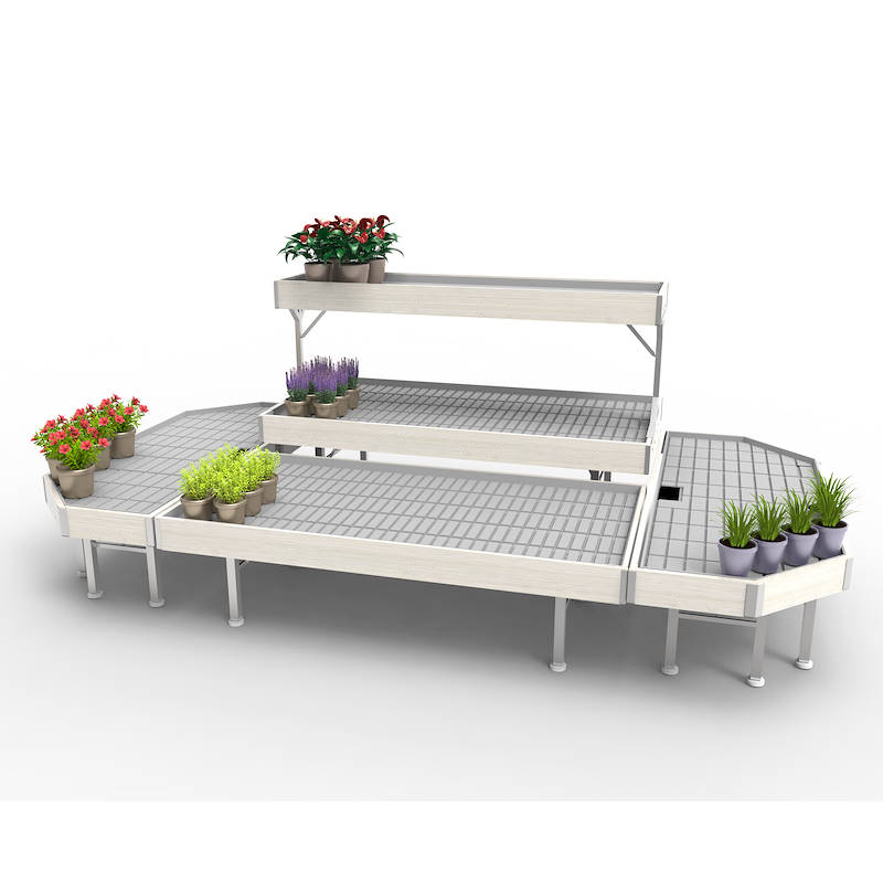 Set BLÜHENDE GONDEL Linie AMOR, Ausstellungs-Set: Set BLÜHENDE GONDEL, Farbe: weißes Holz, Packung: 4 Sätze