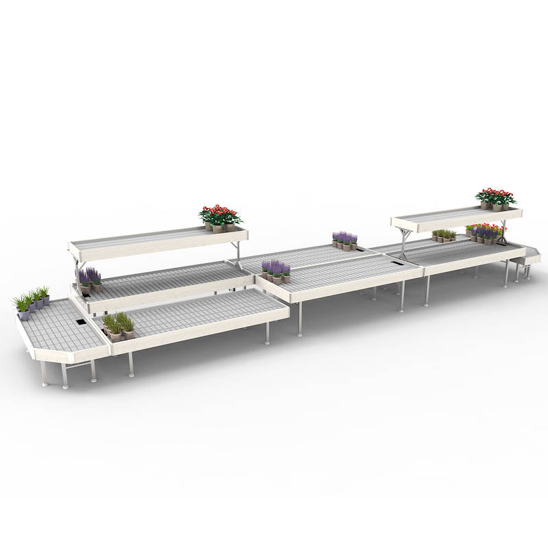 Set BLÜHENDE GONDEL Linie AMOR, Ausstellungs-Set: MAXI Set BLÜHENDE GONDEL, Farbe: weißes Holz, Packung: 2 Sätze