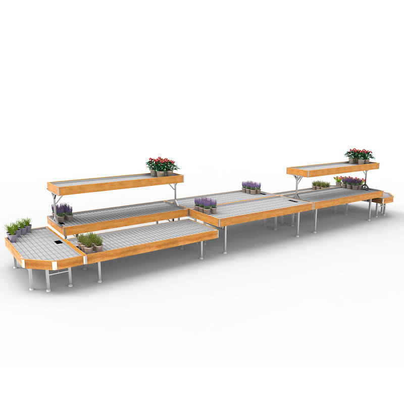 Set BLÜHENDE GONDEL Linie AMOR, Ausstellungs-Set: MAXI Set BLÜHENDE GONDEL, Farbe: Naturholz, Packung: 1 Set