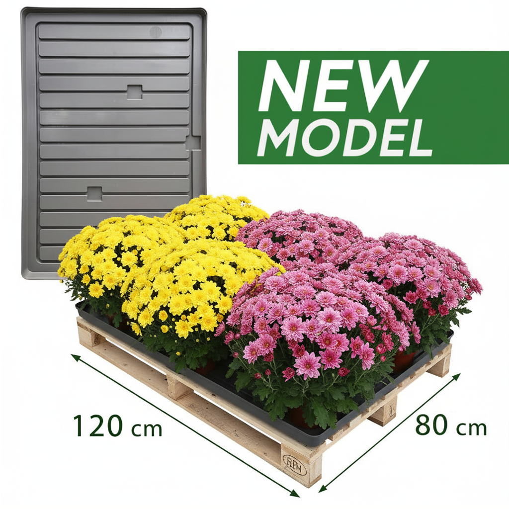 Bewässerungswannen für Europaletten, Farbe: grau, Packung: 7 Stück