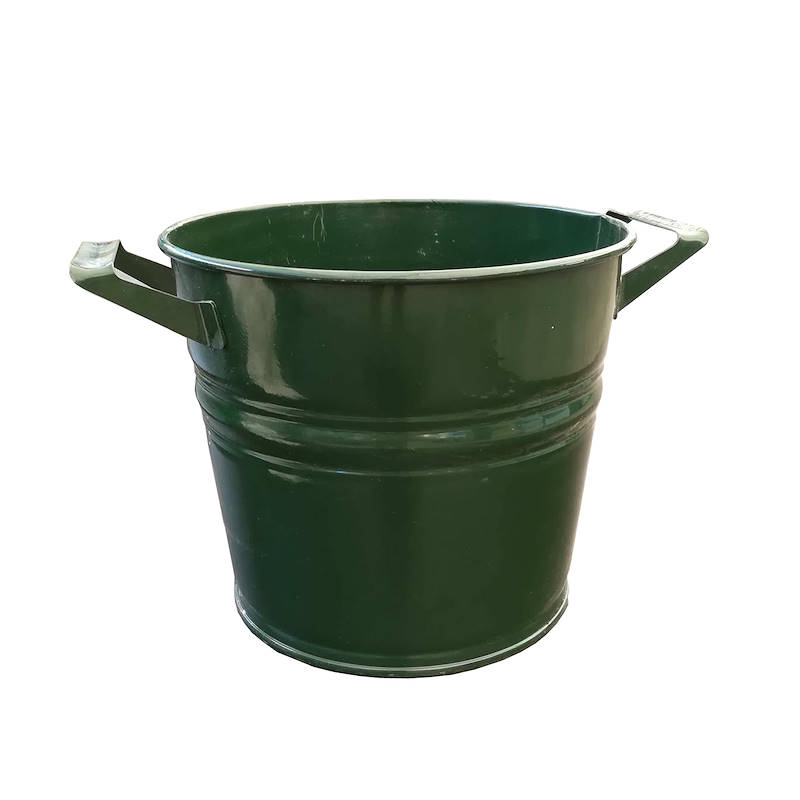 Vase mit Griffen, verzinkt