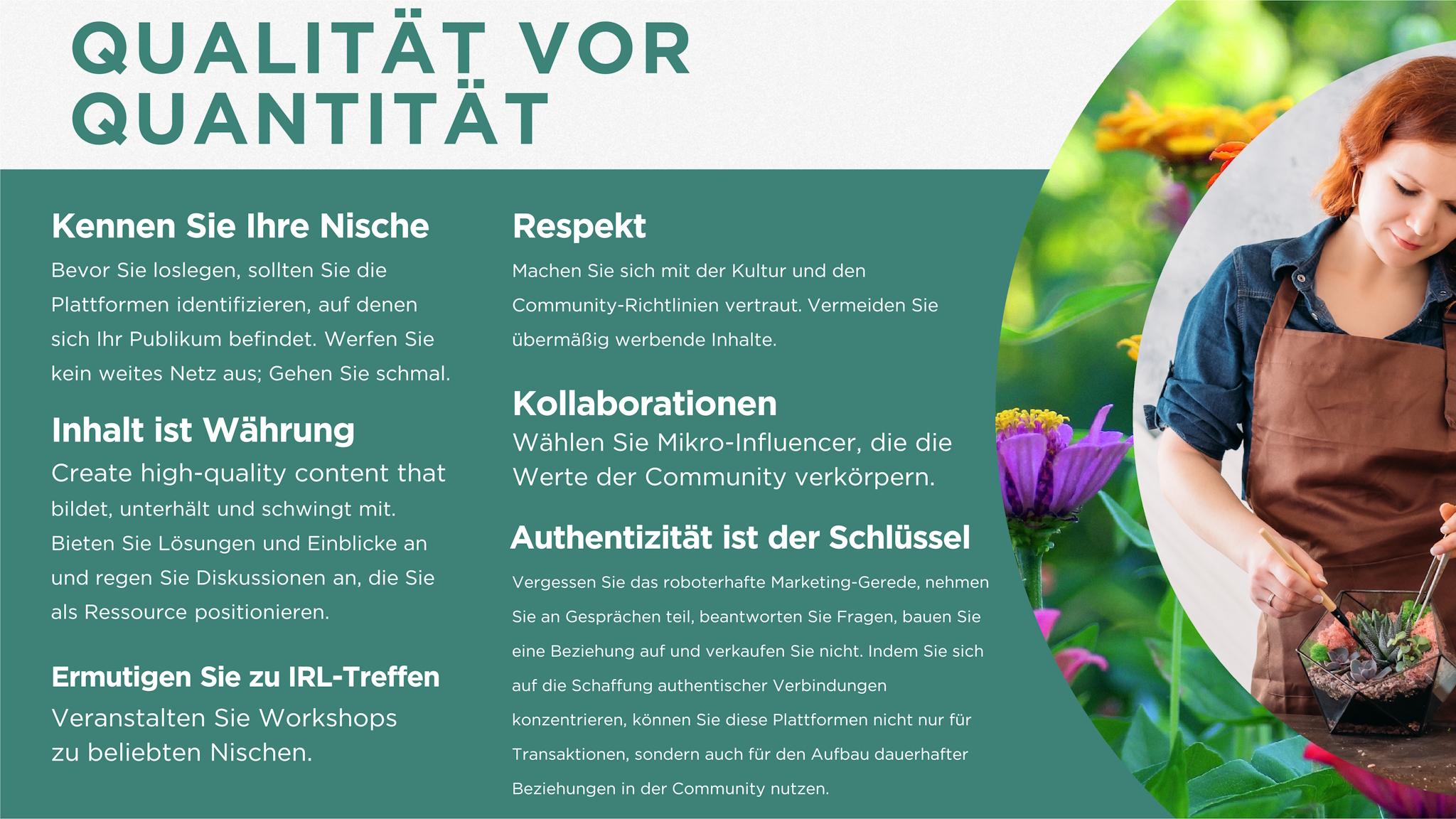 QUALITÄT VOR QUANTITÄT - Seite 11