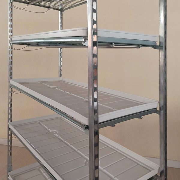 Drahtgitterwagen mit LED-Beleuchtungsset für die Keimung und Pfropfung