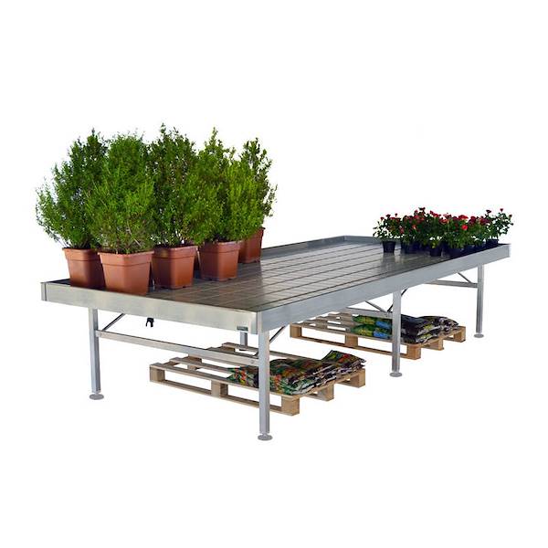 Welded aluminum bench