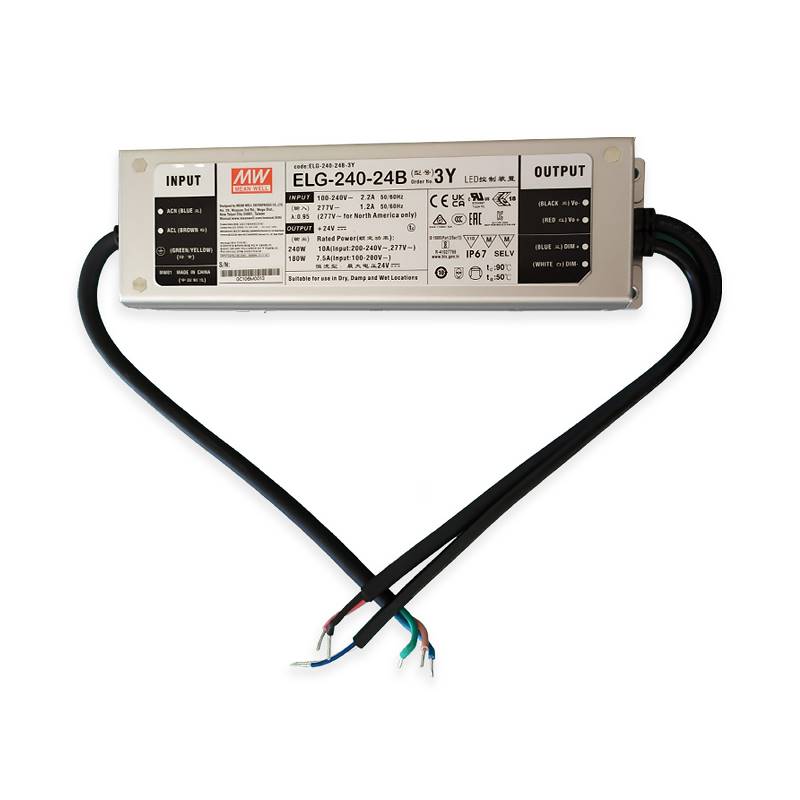Controlador de fuente de alimentación para luces LED delgadas