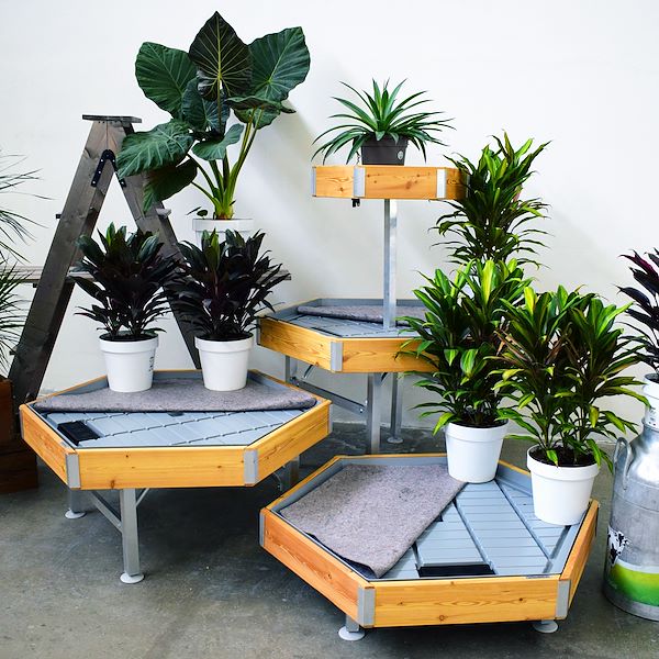 Table hexagonale Ligne en Bois AMOR