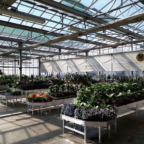 Feste Verkaufstische aus Aluminium zum Zusammenbauen