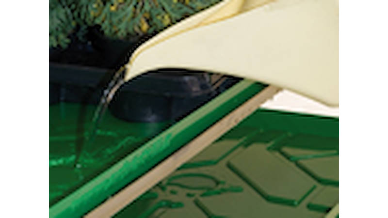 Bewässerung in dem Verkaufspunkt