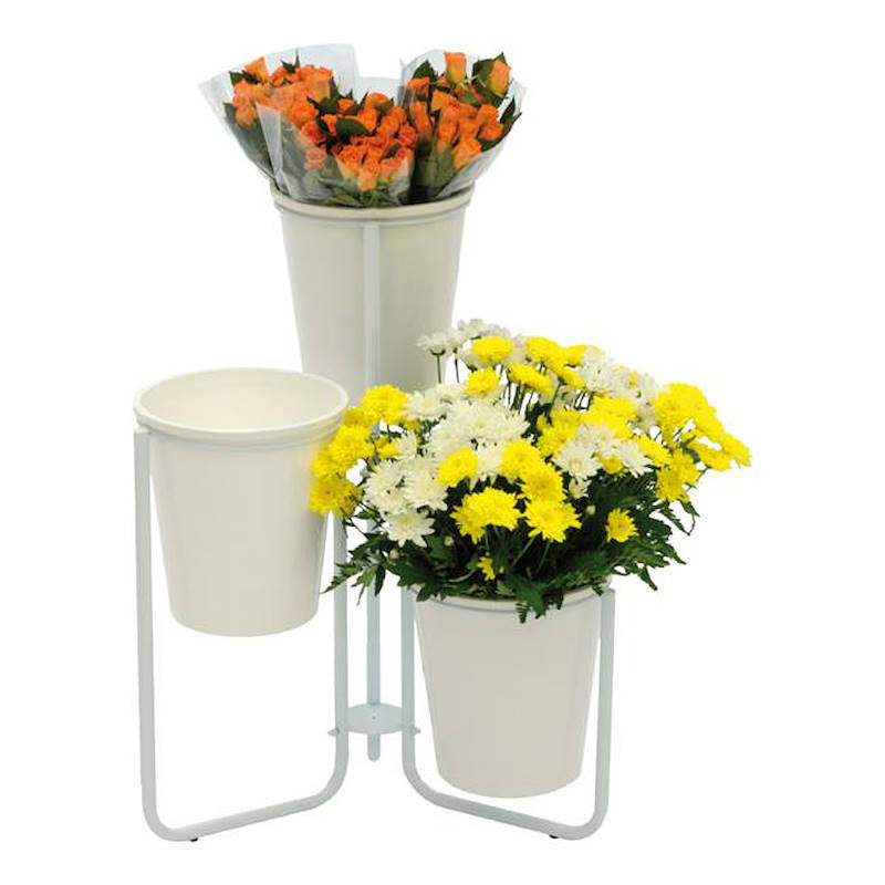 Flora 3 Verkaufsstand mit Vasen
