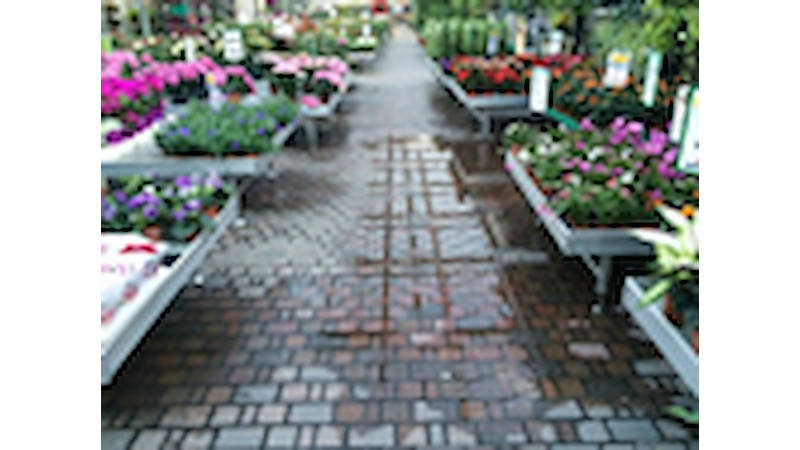 How to manage the irrigation of flowers and plants in a retail store 