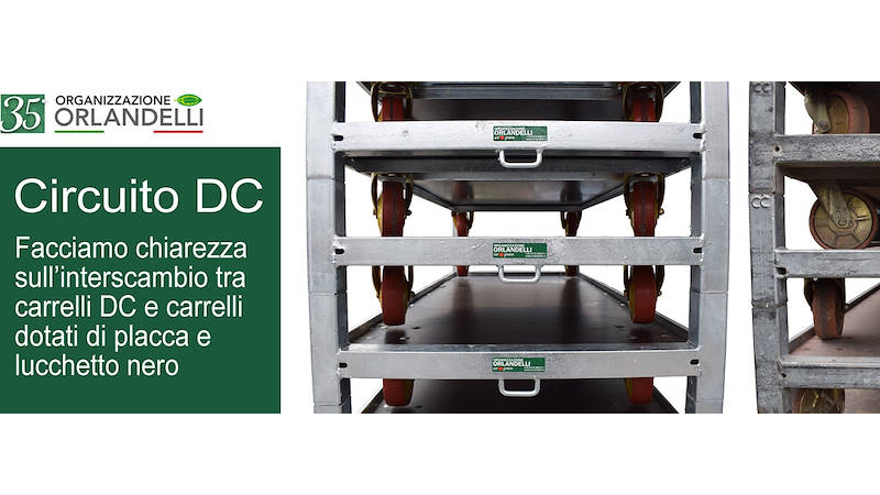 Interscambio tra carrelli DC (Orlandelli) e carrelli con lucchetto nero