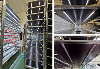 Carrelli DC Orlandelli con lampade C-LED