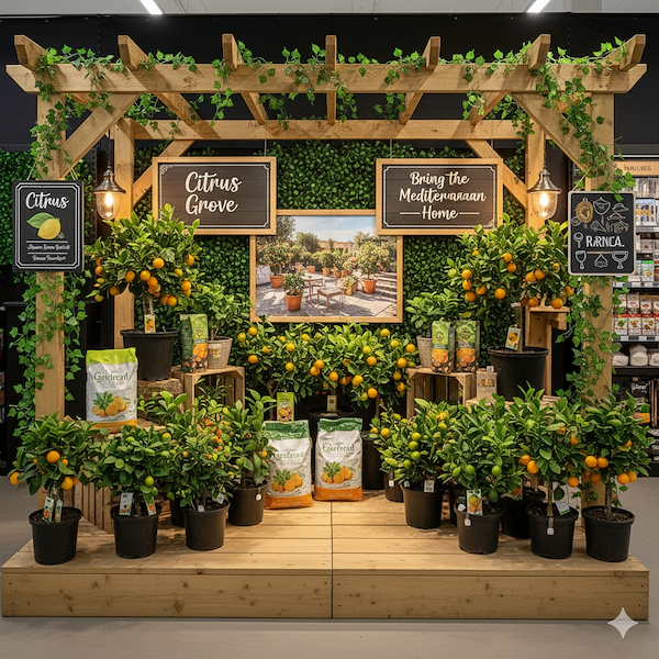 Präsentationsplattform aus Naturholz