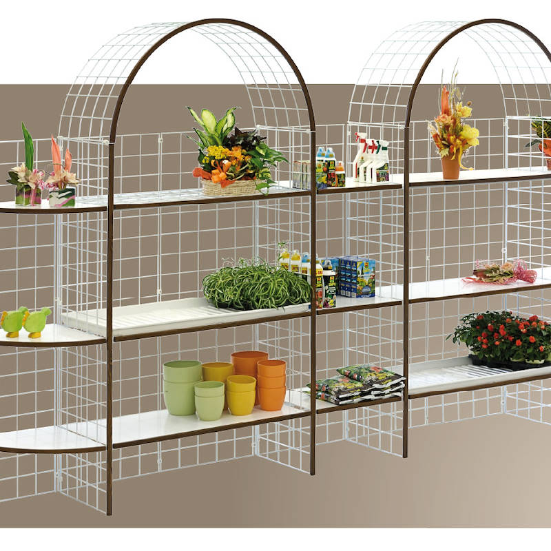 Rayonnage modulaire grillagé avec 2 étagères