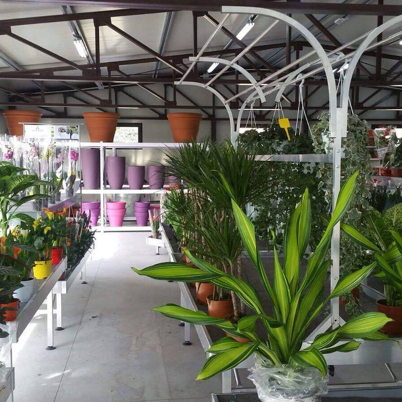 Korbhalter für Inseltisch 3 Ablagen