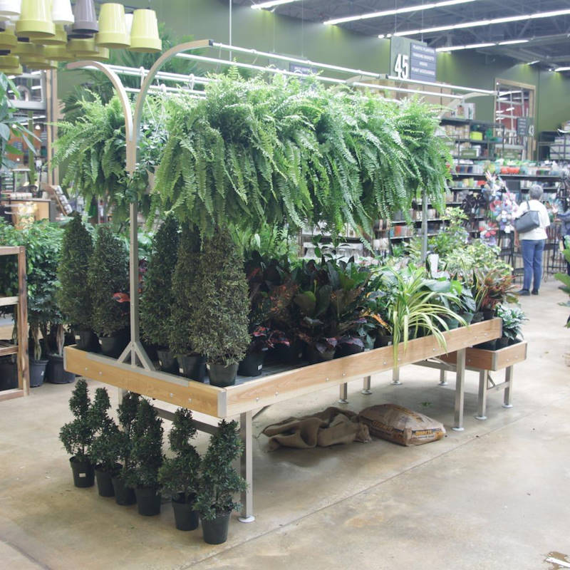 Korbhalter für Inseltisch 3 Ablagen