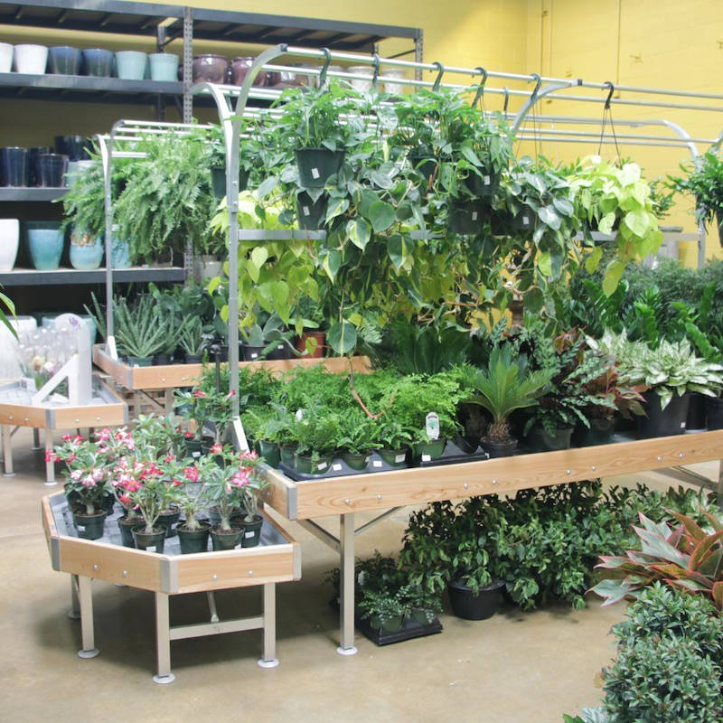 Korbhalter für Inseltisch 3 Ablagen